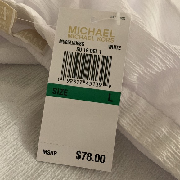 Michael Kors Ruffle Off The Shoulder Blouse - Picture 3 of 3